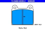Bremsbelagsatz, Scheibenbremse ATE 13.0460-6028.2