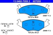 Bremsbelagsatz, Scheibenbremse ATE 13.0460-7059.2