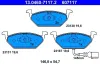 Bremsbelagsatz, Scheibenbremse ATE 13.0460-7117.2 Bild Bremsbelagsatz, Scheibenbremse ATE 13.0460-7117.2