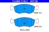 Bremsbelagsatz, Scheibenbremse ATE 13.0460-7126.2 Bild Bremsbelagsatz, Scheibenbremse ATE 13.0460-7126.2