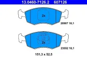 Bremsbelagsatz, Scheibenbremse ATE 13.0460-7126.2