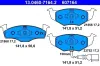 Bremsbelagsatz, Scheibenbremse ATE 13.0460-7164.2 Bild Bremsbelagsatz, Scheibenbremse ATE 13.0460-7164.2