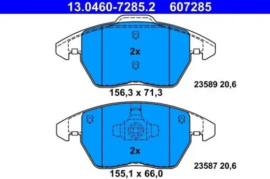 Bremsbelagsatz, Scheibenbremse ATE 13.0460-7285.2 Bild Bremsbelagsatz, Scheibenbremse ATE 13.0460-7285.2