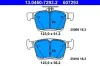 Bremsbelagsatz, Scheibenbremse ATE 13.0460-7293.2 Bild Bremsbelagsatz, Scheibenbremse ATE 13.0460-7293.2