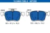 Bremsbelagsatz, Scheibenbremse Hinterachse ATE 13.0460-7293.2 Bild Bremsbelagsatz, Scheibenbremse Hinterachse ATE 13.0460-7293.2
