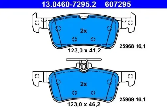 Bremsbelagsatz, Scheibenbremse ATE 13.0460-7295.2 Bild Bremsbelagsatz, Scheibenbremse ATE 13.0460-7295.2