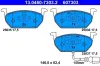 Bremsbelagsatz, Scheibenbremse ATE 13.0460-7303.2 Bild Bremsbelagsatz, Scheibenbremse ATE 13.0460-7303.2