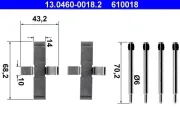 Zubehörsatz, Scheibenbremsbelag ATE 13.0460-0018.2