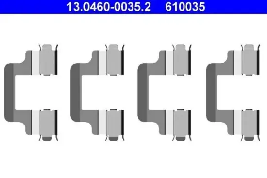 Zubehörsatz, Scheibenbremsbelag ATE 13.0460-0035.2 Bild Zubehörsatz, Scheibenbremsbelag ATE 13.0460-0035.2