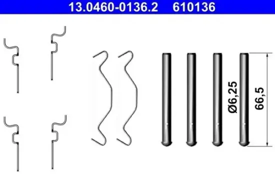 Zubehörsatz, Scheibenbremsbelag ATE 13.0460-0136.2 Bild Zubehörsatz, Scheibenbremsbelag ATE 13.0460-0136.2