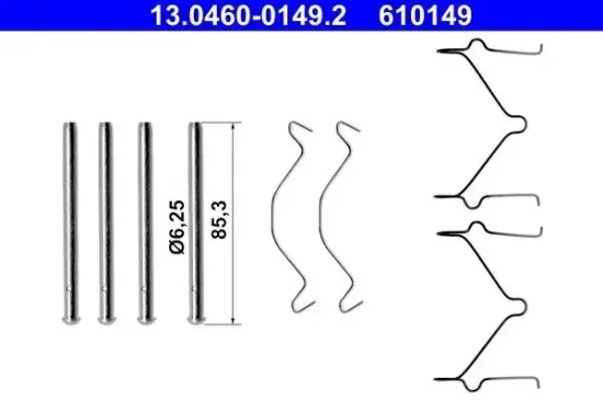 Zubehörsatz, Scheibenbremsbelag ATE 13.0460-0149.2 Bild Zubehörsatz, Scheibenbremsbelag ATE 13.0460-0149.2