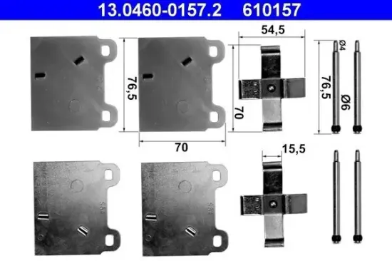 Zubehörsatz, Scheibenbremsbelag ATE 13.0460-0157.2 Bild Zubehörsatz, Scheibenbremsbelag ATE 13.0460-0157.2