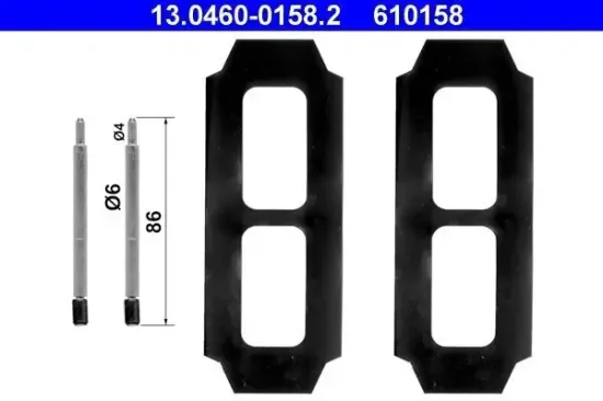 Zubehörsatz, Scheibenbremsbelag ATE 13.0460-0158.2 Bild Zubehörsatz, Scheibenbremsbelag ATE 13.0460-0158.2