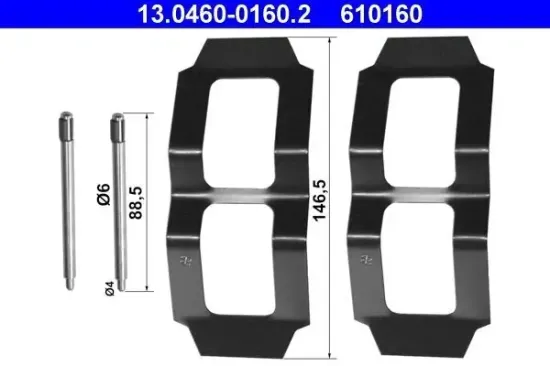 Zubehörsatz, Scheibenbremsbelag ATE 13.0460-0160.2 Bild Zubehörsatz, Scheibenbremsbelag ATE 13.0460-0160.2