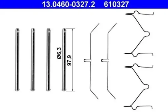 Zubehörsatz, Scheibenbremsbelag ATE 13.0460-0327.2 Bild Zubehörsatz, Scheibenbremsbelag ATE 13.0460-0327.2