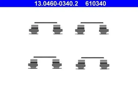 Zubehörsatz, Scheibenbremsbelag ATE 13.0460-0340.2 Bild Zubehörsatz, Scheibenbremsbelag ATE 13.0460-0340.2