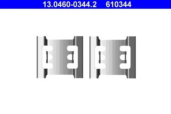 Zubehörsatz, Scheibenbremsbelag ATE 13.0460-0344.2