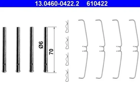 Zubehörsatz, Scheibenbremsbelag ATE 13.0460-0422.2 Bild Zubehörsatz, Scheibenbremsbelag ATE 13.0460-0422.2