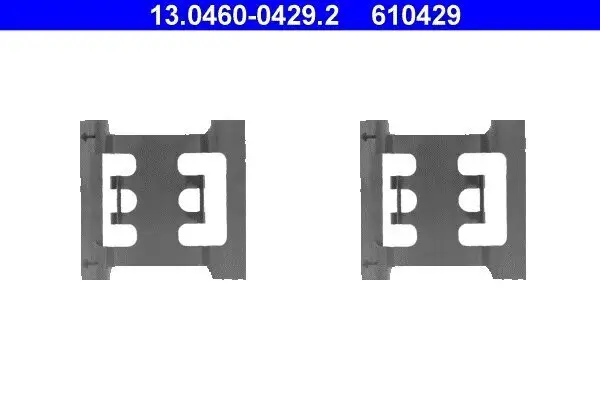 Zubehörsatz, Scheibenbremsbelag ATE 13.0460-0429.2