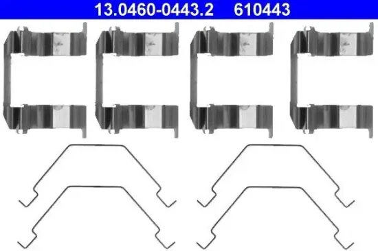 Zubehörsatz, Scheibenbremsbelag ATE 13.0460-0443.2 Bild Zubehörsatz, Scheibenbremsbelag ATE 13.0460-0443.2