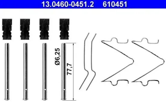 Zubehörsatz, Scheibenbremsbelag ATE 13.0460-0451.2 Bild Zubehörsatz, Scheibenbremsbelag ATE 13.0460-0451.2