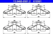 Zubehörsatz, Scheibenbremsbelag Hinterachse ATE 13.0460-0501.2