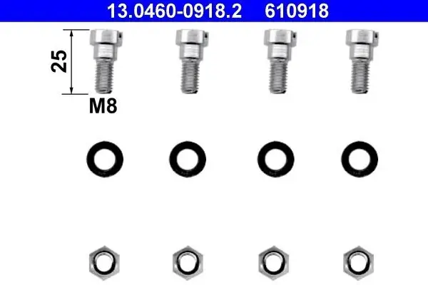 Zubehörsatz, Scheibenbremsbelag ATE 13.0460-0918.2