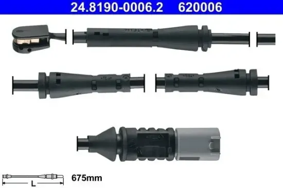 Warnkontakt, Bremsbelagverschleiß ATE 24.8190-0006.2 Bild Warnkontakt, Bremsbelagverschleiß ATE 24.8190-0006.2