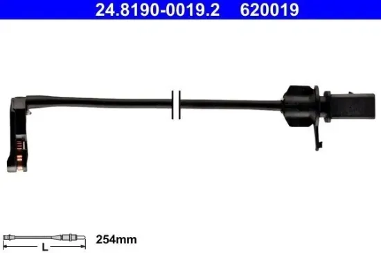 Warnkontakt, Bremsbelagverschleiß ATE 24.8190-0019.2 Bild Warnkontakt, Bremsbelagverschleiß ATE 24.8190-0019.2