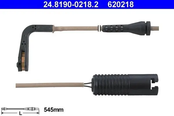 Warnkontakt, Bremsbelagverschleiß Hinterachse ATE 24.8190-0218.2