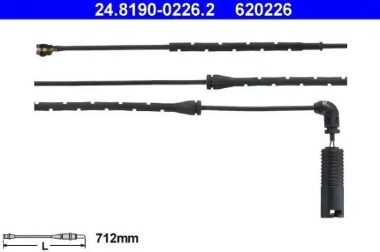 Warnkontakt, Bremsbelagverschleiß Hinterachse ATE 24.8190-0226.2 Bild Warnkontakt, Bremsbelagverschleiß Hinterachse ATE 24.8190-0226.2