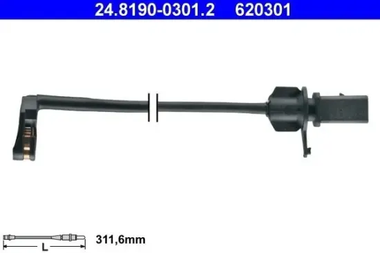 Warnkontakt, Bremsbelagverschleiß ATE 24.8190-0301.2 Bild Warnkontakt, Bremsbelagverschleiß ATE 24.8190-0301.2