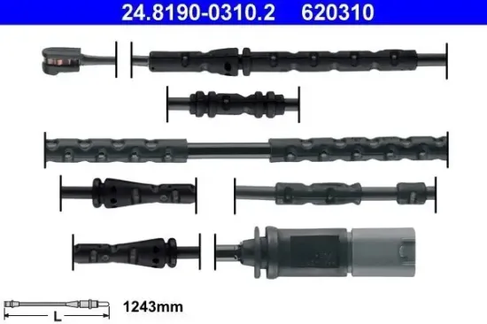 Warnkontakt, Bremsbelagverschleiß Hinterachse ATE 24.8190-0310.2 Bild Warnkontakt, Bremsbelagverschleiß Hinterachse ATE 24.8190-0310.2