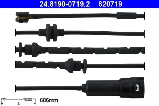 Warnkontakt, Bremsbelagverschleiß ATE 24.8190-0719.2 Bild Warnkontakt, Bremsbelagverschleiß ATE 24.8190-0719.2