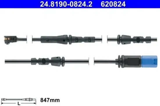 Warnkontakt, Bremsbelagverschleiß ATE 24.8190-0824.2 Bild Warnkontakt, Bremsbelagverschleiß ATE 24.8190-0824.2