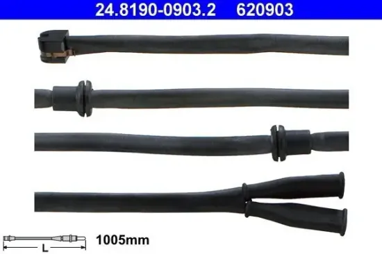 Warnkontakt, Bremsbelagverschleiß Hinterachse ATE 24.8190-0903.2 Bild Warnkontakt, Bremsbelagverschleiß Hinterachse ATE 24.8190-0903.2