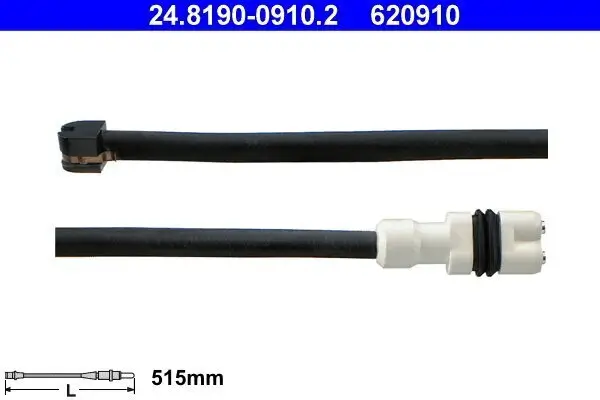 Warnkontakt, Bremsbelagverschleiß Hinterachse ATE 24.8190-0910.2