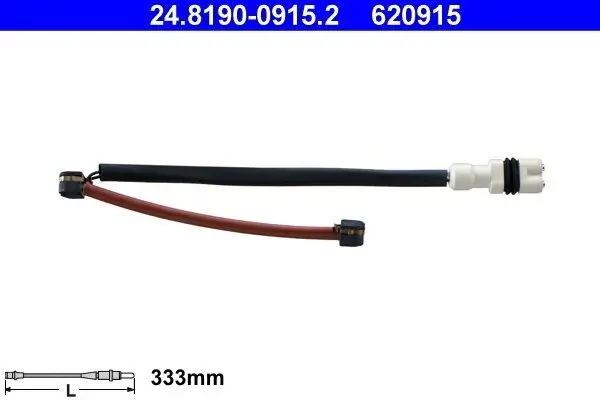 Warnkontakt, Bremsbelagverschleiß Vorderachse ATE 24.8190-0915.2