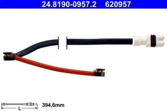 Warnkontakt, Bremsbelagverschleiß Vorderachse links ATE 24.8190-0957.2 Bild Warnkontakt, Bremsbelagverschleiß Vorderachse links ATE 24.8190-0957.2