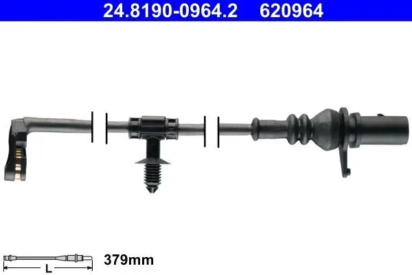 Warnkontakt, Bremsbelagverschleiß ATE 24.8190-0964.2