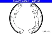 Bremsbackensatz ATE 03.0137-0108.2