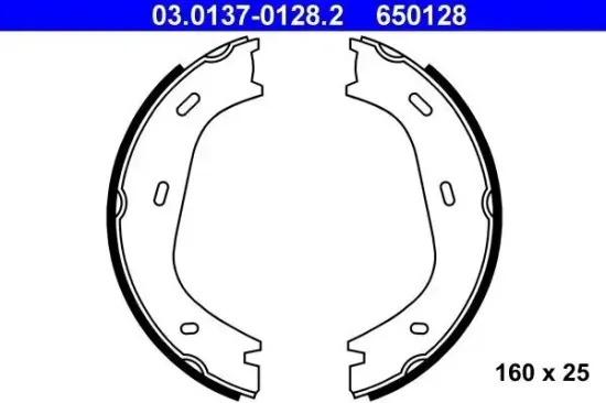 Bremsbackensatz, Feststellbremse ATE 03.0137-0128.2 Bild Bremsbackensatz, Feststellbremse ATE 03.0137-0128.2