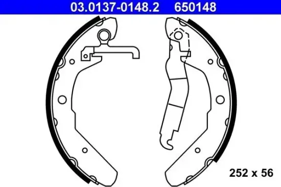 Bremsbackensatz ATE 03.0137-0148.2 Bild Bremsbackensatz ATE 03.0137-0148.2