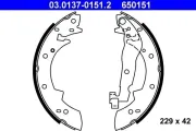 Bremsbackensatz ATE 03.0137-0151.2