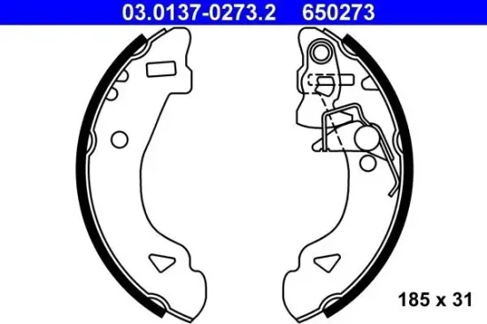 Bremsbackensatz ATE 03.0137-0273.2 Bild Bremsbackensatz ATE 03.0137-0273.2