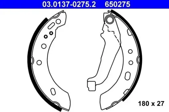 Bremsbackensatz ATE 03.0137-0275.2 Bild Bremsbackensatz ATE 03.0137-0275.2