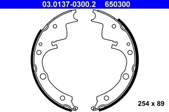 Bremsbackensatz Hinterachse ATE 03.0137-0300.2 Bild Bremsbackensatz Hinterachse ATE 03.0137-0300.2