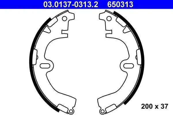 Bremsbackensatz ATE 03.0137-0313.2