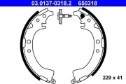 Bremsbackensatz ATE 03.0137-0318.2