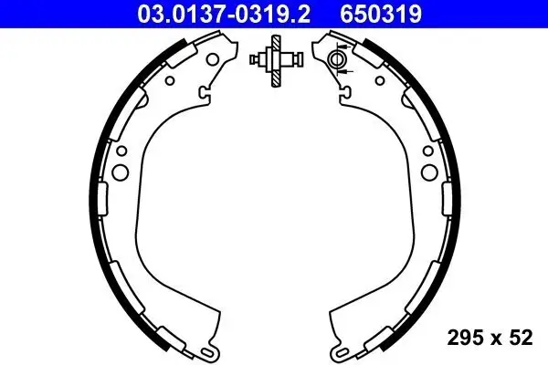 Bremsbackensatz ATE 03.0137-0319.2